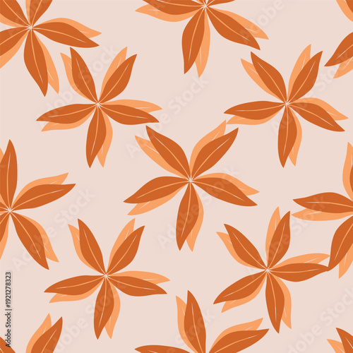 Seamless pattern from bouquet cute floral Traditional ornament yellow floral pattern,Abstract seamless simple floral pattern. Flower pattern. Spring pattern. used for textile, wallpaper, card 
