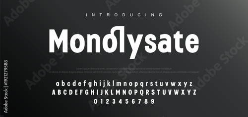 Abstract modern urban alphabet fonts. Typography sport, technology, fashion, digital, future creative logo font. vector illustration