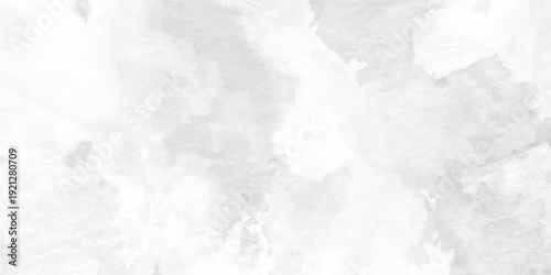 Beautiful blurry abstract black and white texture background, Grey watercolor banner. Hand drawn marble. Stucco. Cement. Abstract grunge white or grey watercolor painting background,