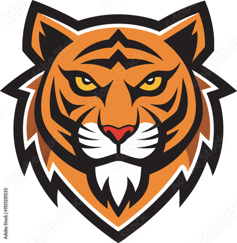 tiger head vector illustration