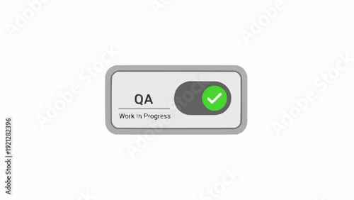 QA Status Indicator with Green Checkmark.