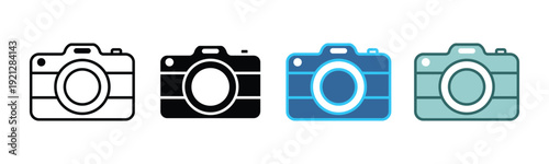 camera icon set