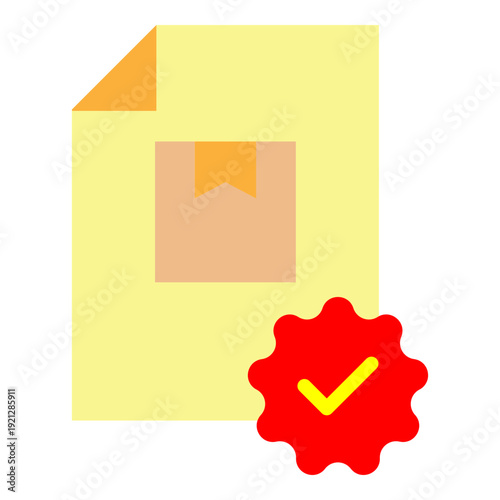 Quality Check Vector Flat Icon Design