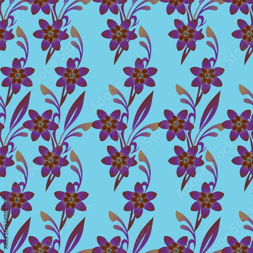 Seamless pattern from bouquet cute floral Traditional ornament yellow floral pattern,Abstract seamless simple floral pattern. Flower pattern. Spring pattern. used for textile, wallpaper, card 
