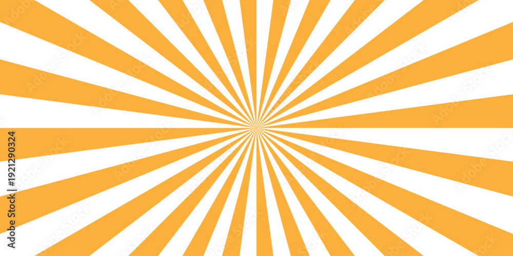 Obraz premium Vector sunray stripe background. Light sunburst glowing background. Sunburst pattern summer social banner. vector illustration pattern beam rays. Spiral radial striped backdrop design.