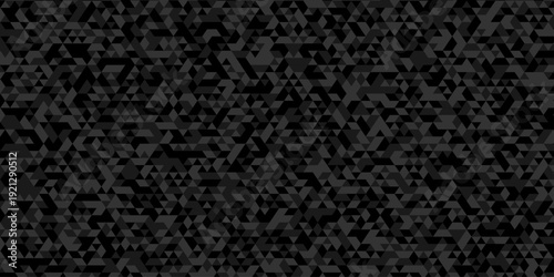 Abstract geometric wall tile and metal cube background triangle wallpaper. Seamless geometric pattern low polygon backdrop background. Gray diamond overlap polygonal background.