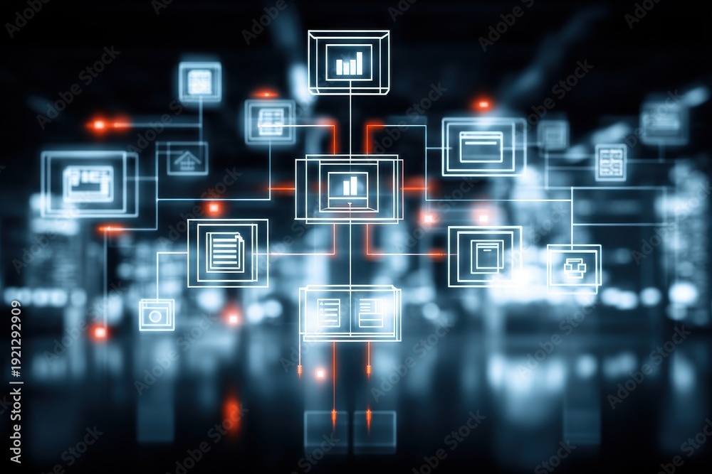 Fototapeta premium Process excellence connects productivity to output through efficiency discipline, utilization balance, capacity awareness, and consistency