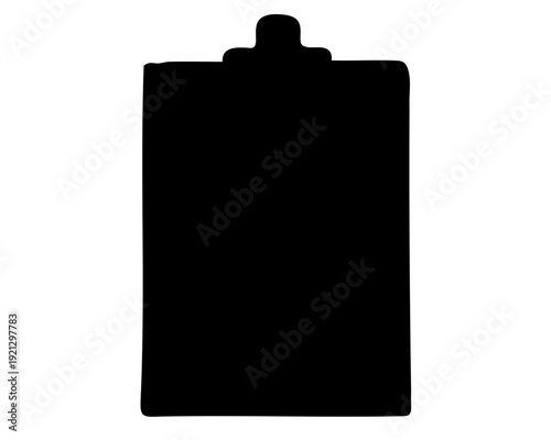 Black battery icon silhouette energy power charge symbol Vector