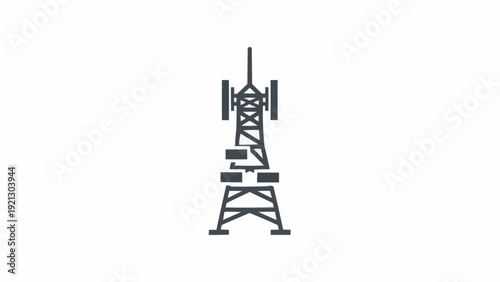 Cellular tower communication structure.