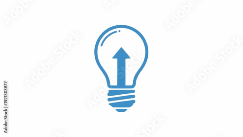 Light Bulb with Arrow Inside.