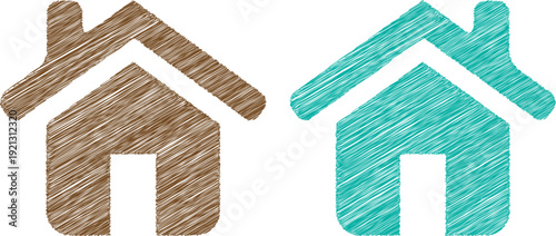 house icon for property business home construction consept 