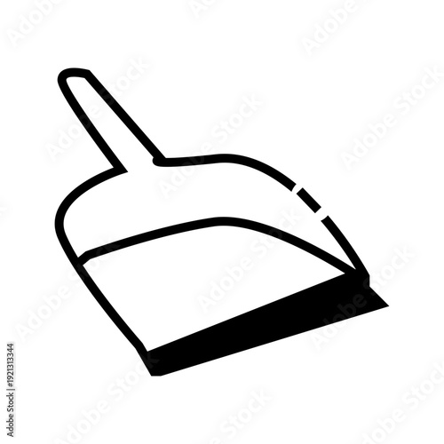 vector illustration of a dust pant icon