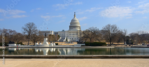 United States Capitol and reflecting pool on Capitol Hill in Washington, D.C., United States. January 2026