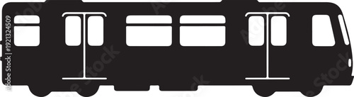 Side view of a city bus with multiple windows and doors for public transportation  urban travel