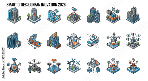 Futuristic cityscape with innovative infrastructure and technology advancements in urban development and sustainability initiatives viewed from above