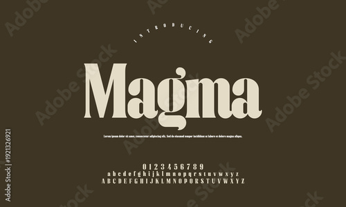 Magma Bold Modern Serif Font - Elegant Vintage Typography for Luxury Branding, Fashion Logos, and High-Impact Headlines