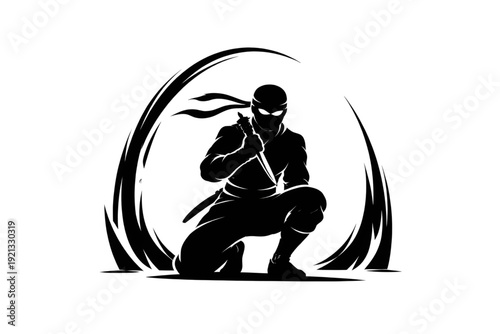 One Knee Stealth Ninja Esports Logo