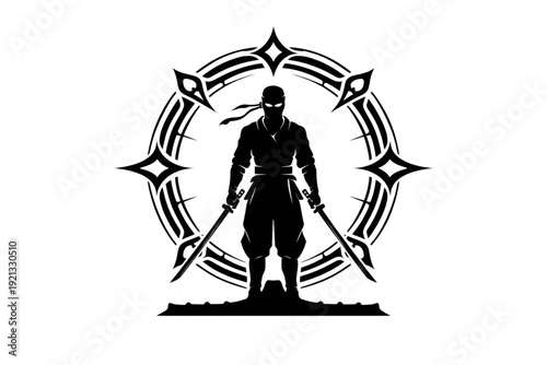 Stoic Shadow Shinobi Warrior Clan Badge