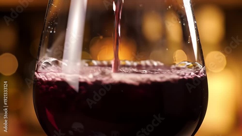 Red Wine Pouring.