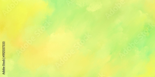 Soft yellow and green hues blend serene watercolor background the soft patterns create an abstract design  for various projects or backgrounds.