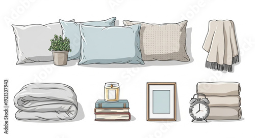 Bedding Pillows Blankets Home Decor.