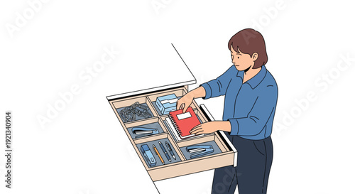 Warehouse Inventory Management Illustration
