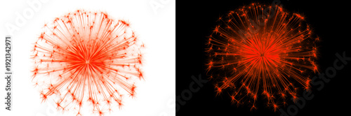 Φωτογραφία Fireworks Sparkler Burst with Radiant Light Trails for New Year Celebration on D