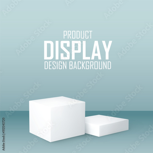 Minimal modern podium stage pedestal for product showcase 3D render