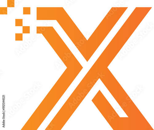 Abstract X letter logo