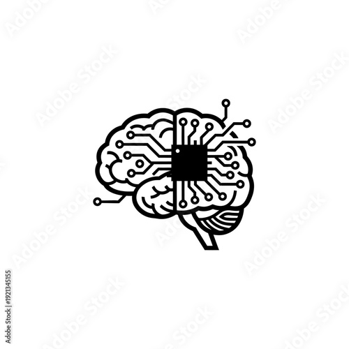 Neurotechnology and Brain Computer Interface Icon