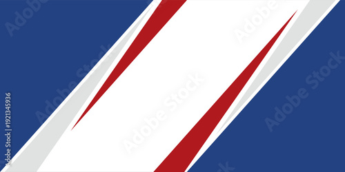 Red and blue border sports style background