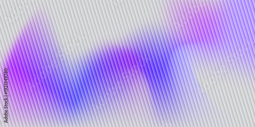 Abstract background with a vibrant blue and purple gradient, glossy, ribbed texture. Pattern of fine vertical lines creates fluted glass, perfect for futuristic, technology-themed designs