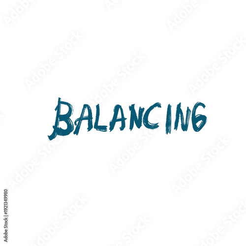 Φωτογραφία Balancing text with blue tone