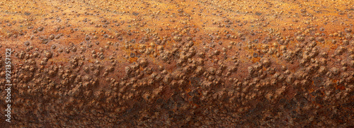 Rusting metal surface showing heavy corrosion and decay