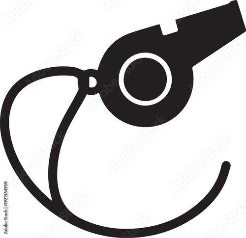 Referee Whistle Sports Official Silhouettes