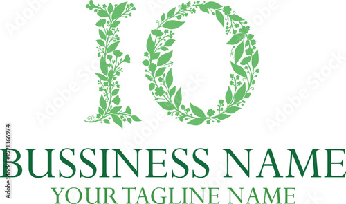 IO I io initial logo | initial based abstract modern minimal creative logo, vector template image. luxury logotype logo, real estate homie logo. typography logo. initials logo