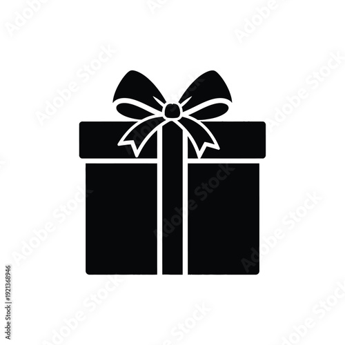 Wrapped gift box with elegant bow on top for special occasions