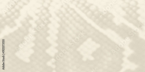 Retro beige halftone paper texture. Vintage craft ecru wallpaper with speckles, flecks, particles. Light cream grunge grain overlay background. Dirty dotted and specked canvas backdrop. Vector