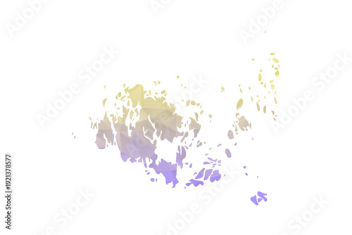 Aland Islands Map - Polygon Style Vector Illustration in Yellow and Lavender Gradient, Low Poly Geometric Design, Isolated on White Background for Infographics and Projects