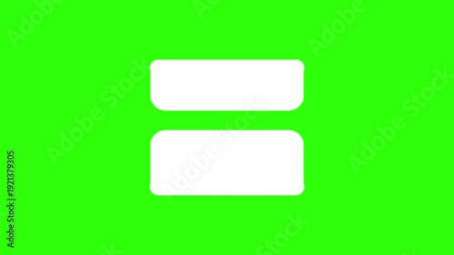 Animated white view visibility eye icon on green screen background. Animation motion graphic with chroma green screen clip template 4k. Free Footage Green Screen. Free Video Green Screen.