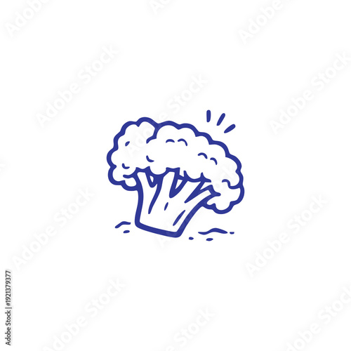 Simple Broccoli Illustration