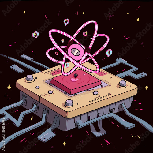 Futuristic Quantum Chip With Qubit Orbits