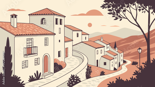 Andalusian Village Vector