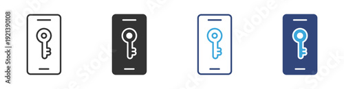Mobile Control Icon. Smartphone Settings and Adjustment Symbol. App Interface Management Concept, Vector Illustration . 