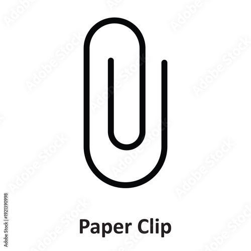 Paper Clip Vector icon which can easily modify or edit