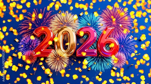 2026 New Year fireworks celebration