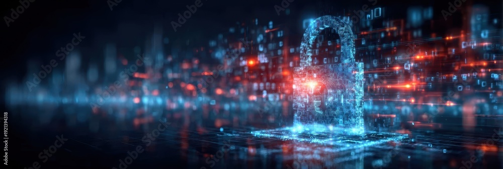 Naklejka premium A cloud based database safeguards information inside encrypted storage, combining layered security, scalable structure, accurate classification, and synchronized record logs