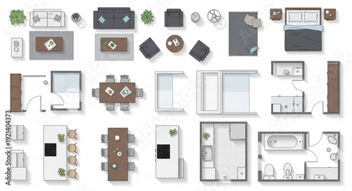 Furniture and Home Decor Elements.