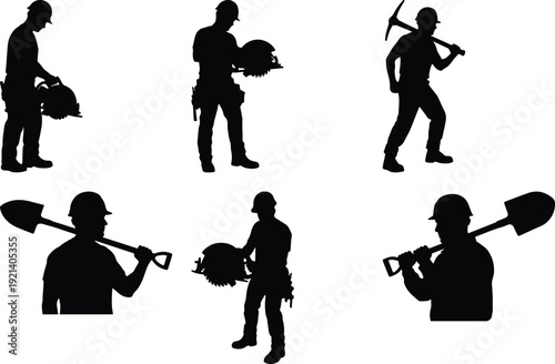 Musicians playing various brass and percussion instruments in silhouette form