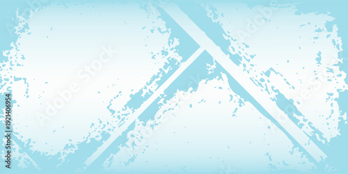 Pastel sky blue background with soft puffy cloudy white center cloudscape simple